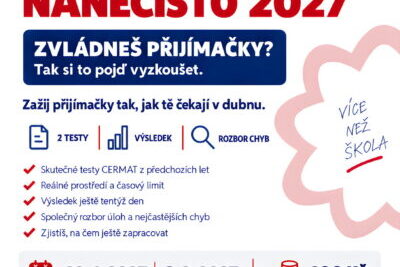 Pozvánka k přijímacím zkouškám nanečisto 2027