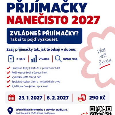 Přijímačky nanečisto – pozvánka