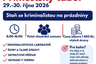 PŘÍMĚSTSKÝ TÁBOR – MALÝ KRIMINALISTA